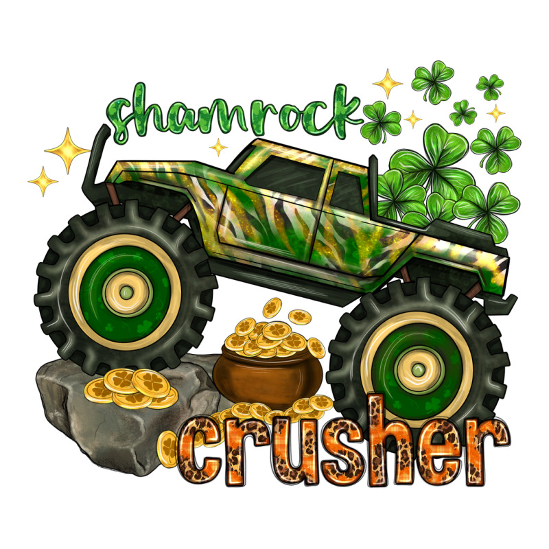 Shamrock Crusher St. Patrick's Day Premium Tee by HowdyJamesFarm | Teevron