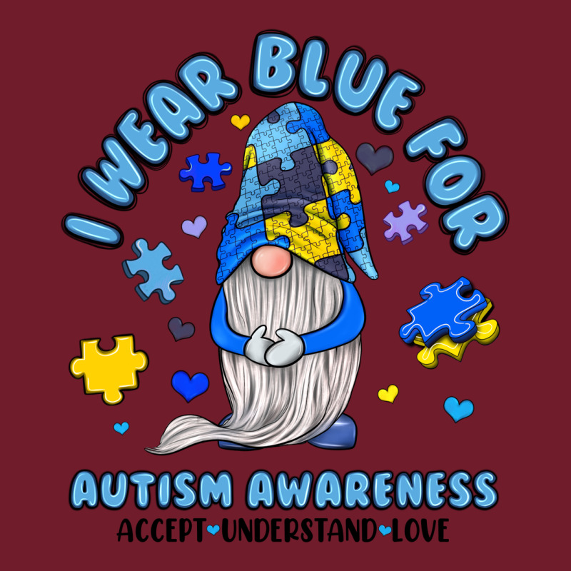 I Wear Blue For Autism Awareness Zipper Hoodie by JahusDesignShop | Teevron