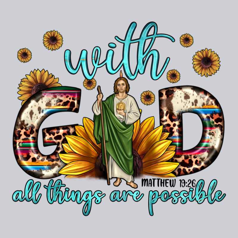 With God All Things Are Possible Matthew 19 26 Heavyweight Sweatshirt by JahusDesignShop | Teevron