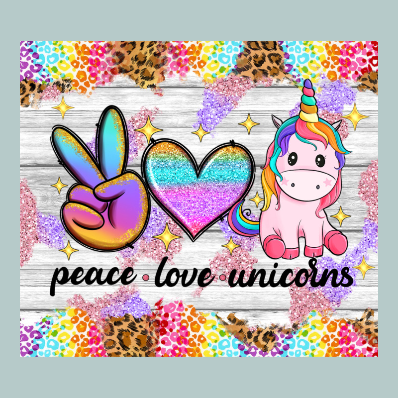 Peace Loeve Unicorns Heavy Core Tee by CowGirlArtShop | Teevron