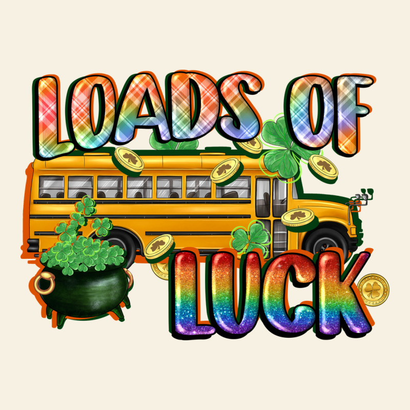 Loads Of Luck With School Bus St. Patrick's Day Vintage Tee by FaDigitalArtStudio | Teevron