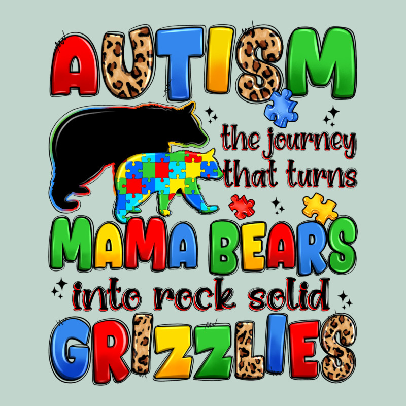 Autism The Journey That Turns Mama Bears Zipper Hoodie by JahusDesignShop | Teevron