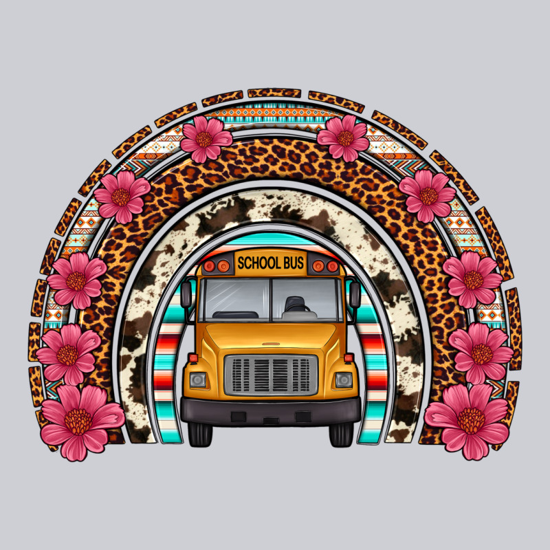School Bus Leopard Cowhide Rainbow Classic Tee by Artiststas | Teevron
