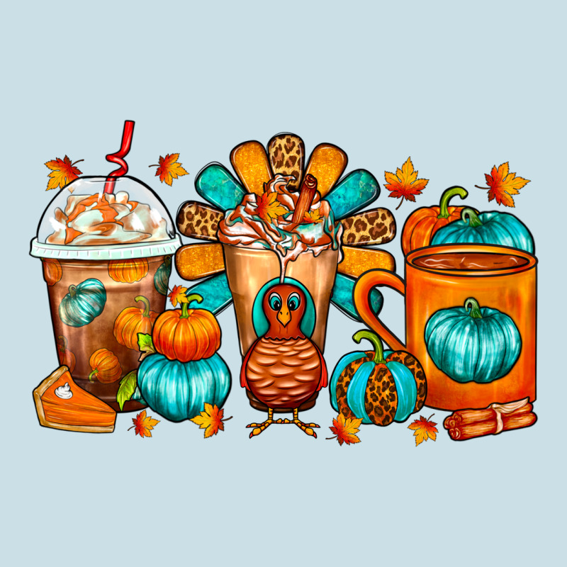 Thanksgiving Coffee Cups Ladies Tee by FaDigitalArtStudio | Teevron