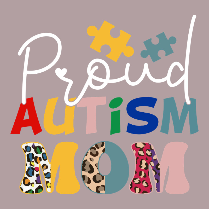 Proud Autism Mom Leopard Pattern Design Autism Awa Vintage Hoodie by CowhideDigitalArt | Teevron