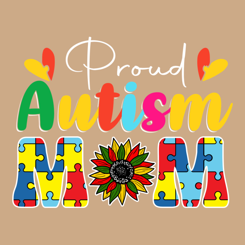 Proud Autism Mom Sunflower Vintage Hoodie by CowhideDigitalArt | Teevron