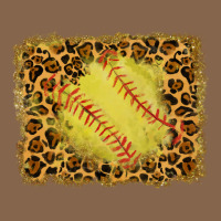Watercolor Glitter Leopard Softball Background Premium Tee | Teevron