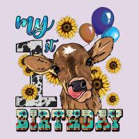 My First Birthday Baby Cow Sunflower Classic Tee | Teevron