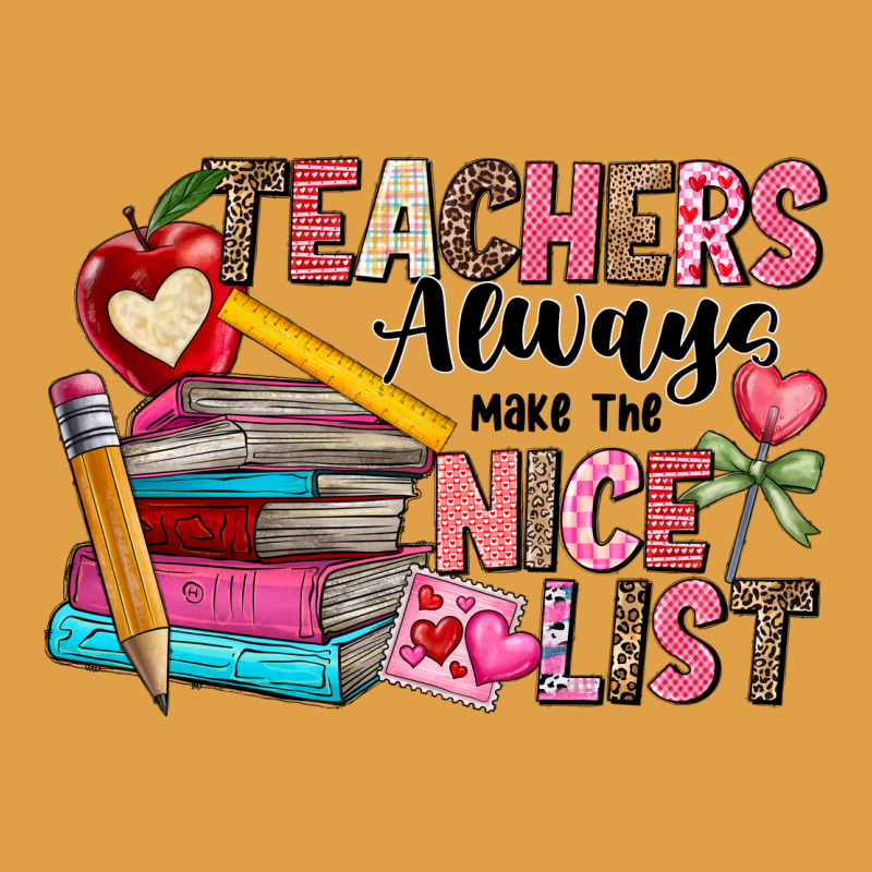Teachers Always Make The Nice List Premium Hoodie by CowhideDigitalArt | Teevron