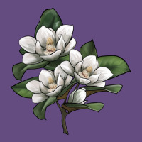 Magnolia Flower Illustration Vintage Hoodie | Teevron