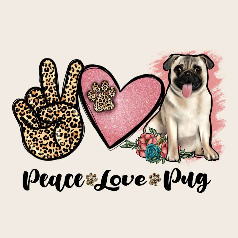Peace Love Pug Premium Sweatshirt by JahusDesignShop | Teevron