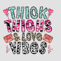 Thick Thighs And Love Vibes Premium Hoodie | Teevron