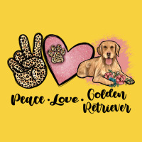 Peace Love Golden Retriever Premium Sweatshirt | Teevron