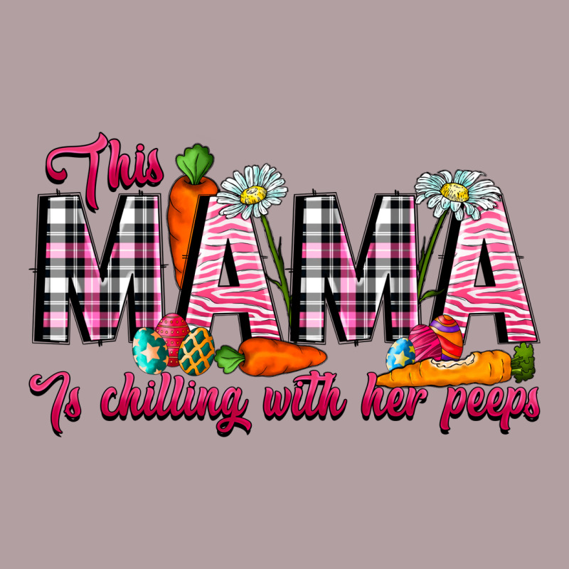 This Mama Is Chilling With Her Peeps Vintage Hoodie by CowhideDigitalArt | Teevron