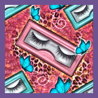 Cosmetic Fake Eyelashes And Butterfly With Leopard Seamless Pattern Bb Vintage Tee | Teevron