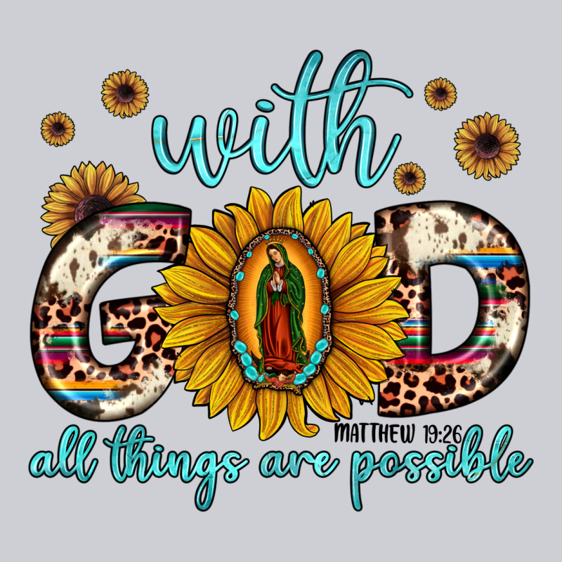 With God All Things Are Possible Matthew 19 26 Heavyweight Sweatshirt by JahusDesignShop | Teevron