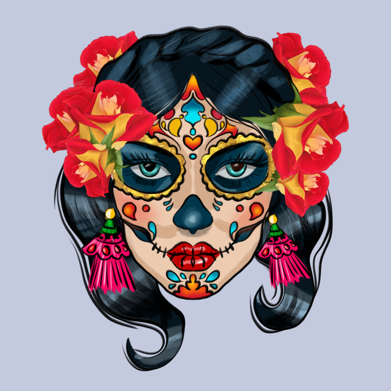 Sugar Skull Long Sleeve Tee by BundleAndBundleShop | Teevron