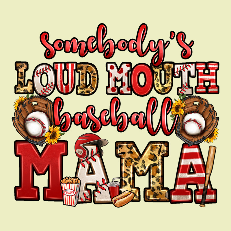 Somebody's Loud Mouth Baseball Mama Urban Hoodie by Jasminsmagicworld | Teevron