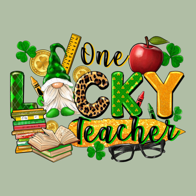 One Lucky Teacher Urban Heavy Tee by FaDigitalArtStudio | Teevron