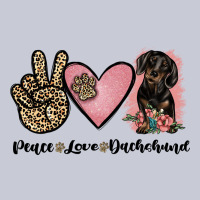 Peace Love Dachshund Heavyweight Hoodie | Teevron