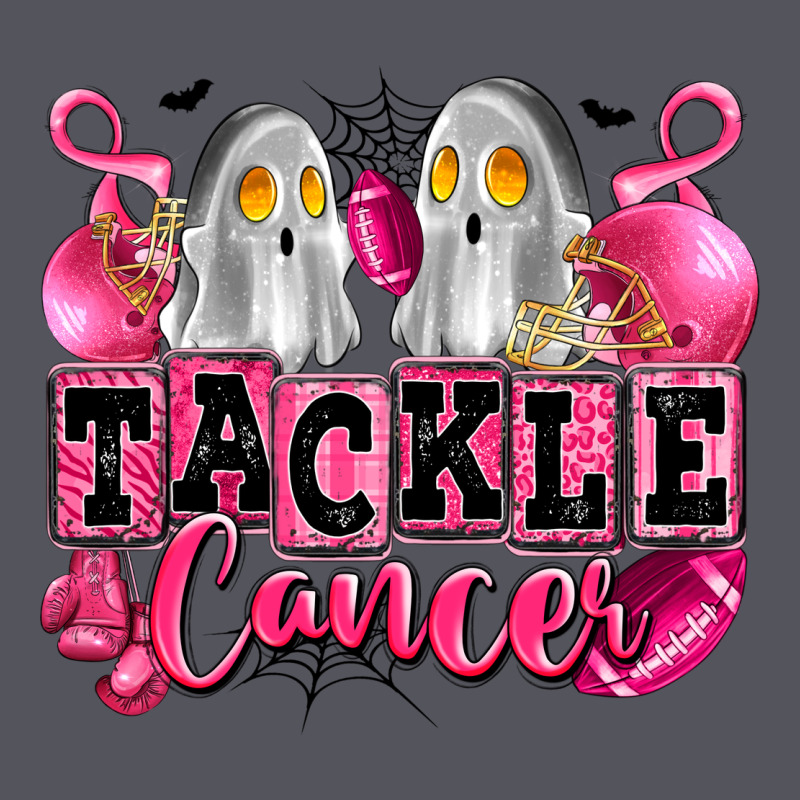 Tackle Cancer With Ghosts Playing Football Vintage Hoodie by LillyAllenDesigns | Teevron