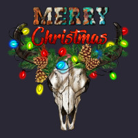 Merry Christmas Bull Skull Vintage Tee | Teevron