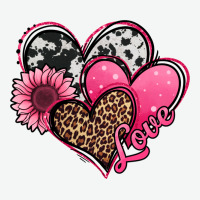Valentines Day Western Hearts And Sunflower Urban Heavy Tee | Teevron