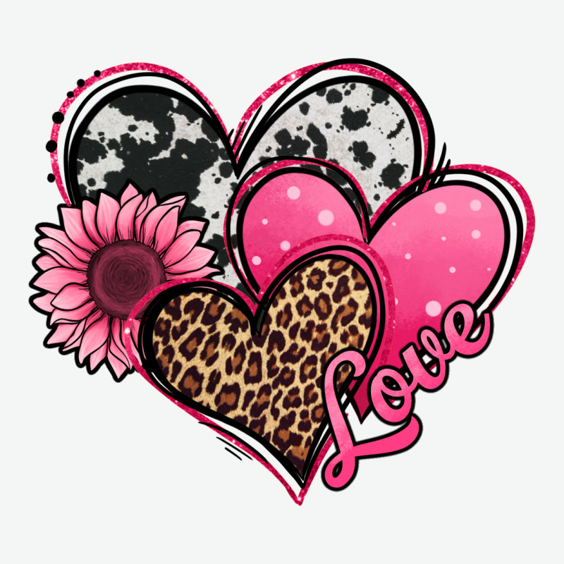 Valentines Day Western Hearts And Sunflower Urban Heavy Tee by Jasminsmagicworld | Teevron