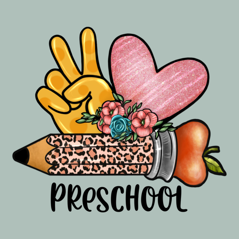 Peace Love Preschool Heavyweight Hoodie by JahusDesignShop | Teevron