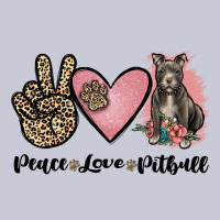 Peace Love Pitbull Heavyweight Hoodie | Teevron