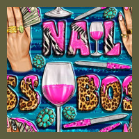 Nail Boss Money Hand And Wine With Gemstone Leopard And Zebra Seamless Vintage Tee | Teevron