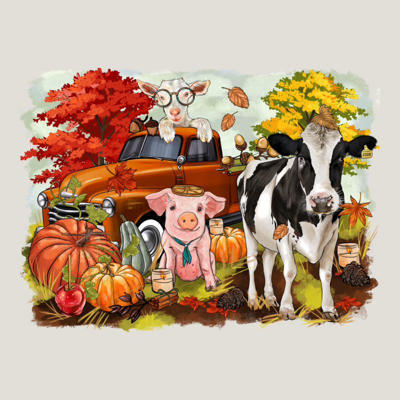 Fall Farm Animals Heavy Core Tee by CowGirlArtShop | Teevron