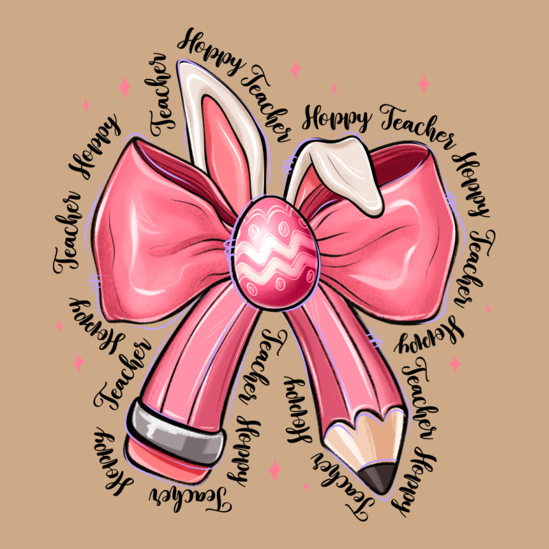 Easter Bunny Pencil Bow Vintage Hoodie by CowhideDigitalArt | Teevron