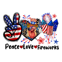 Peace love fireworks 4th of july | Teevron