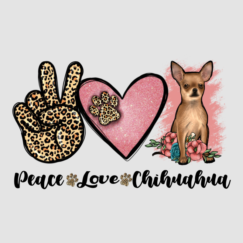 Peace Love Chihuahua Premium Sweatshirt by JahusDesignShop | Teevron