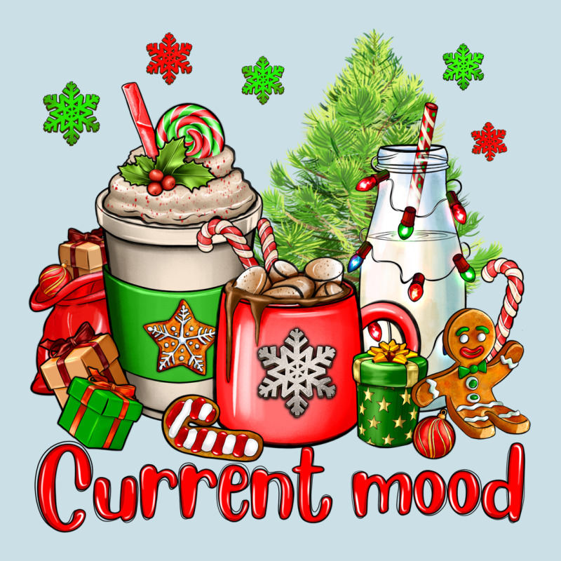Current Mood Christmas Ladies Tee by OliviaCreatesArt | Teevron