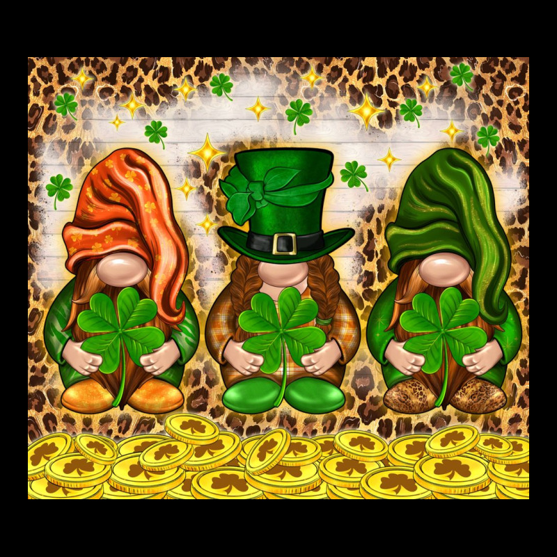 St. Patrick's Day Gnomies With Leopard Tumbler Premium Tee by HowdyJamesFarm | Teevron