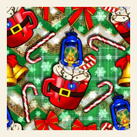 Christmas Coffee Cups Bell And Candy Cane With Leopard And Plaid Vintage Tee | Teevron