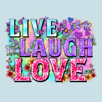 Live Laugh Love Hippie Valentine's Day Ladies Tee | Teevron