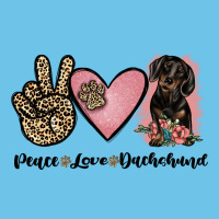 Peace Love Dachshund Premium Sweatshirt | Teevron