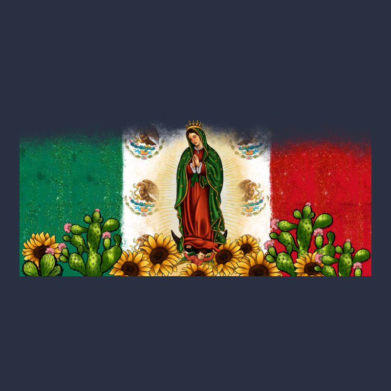 Lady Of Guadalupe Mexican Flag Heavyweight Sweatshirt by JahusDesignShop | Teevron
