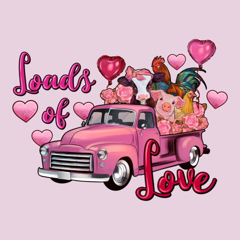 Loads Of Love Valentine's Day Farm Truck Ladies Tee by FaDigitalArtStudio | Teevron
