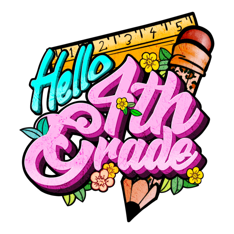 Hello 4th Grade Heavyweight Hoodie by JahusDesignShop | Teevron