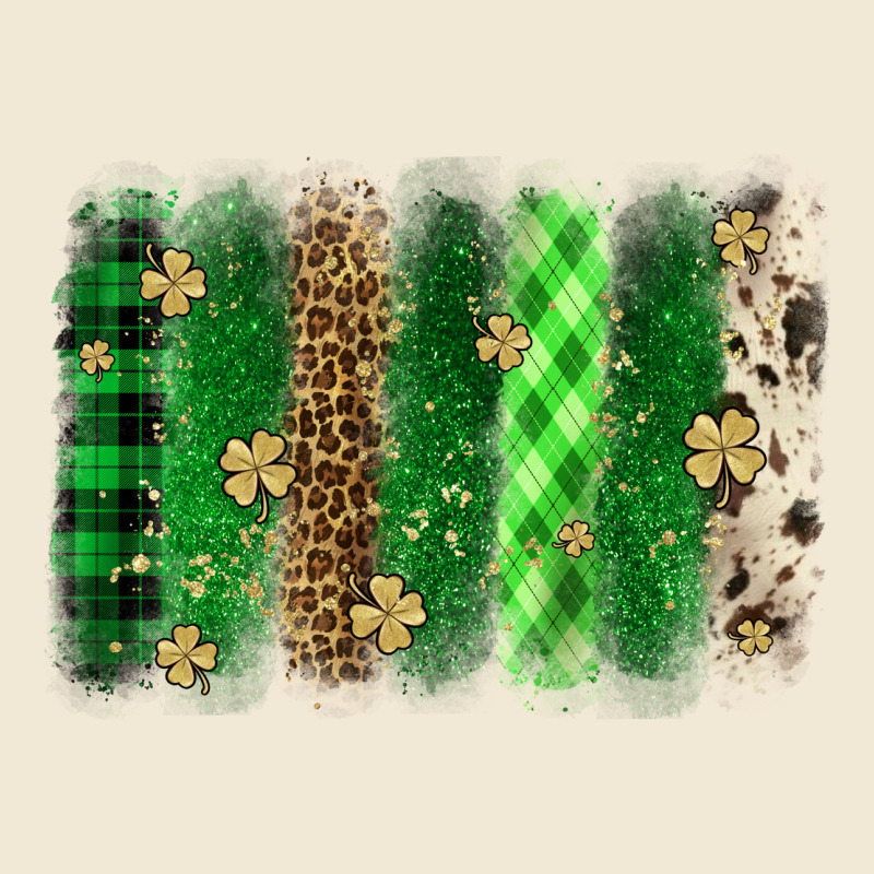 St. Patrick's Day Brushstroke Ladies Tee by OliviaCreatesArt | Teevron