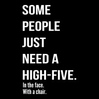 Some People Need A High Five Premium Sweatshirt | Teevron