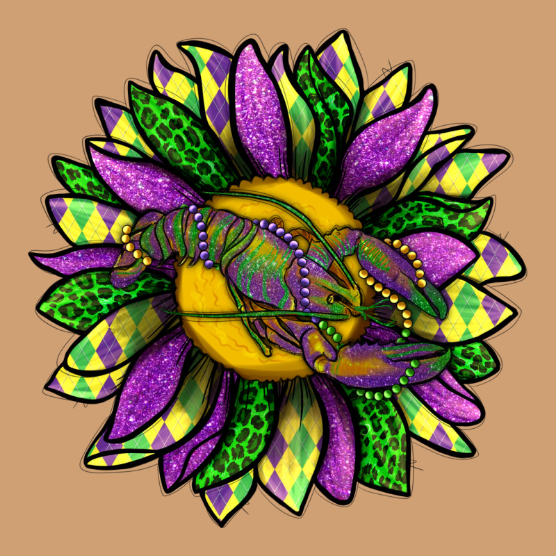 Mardi Gras Sunflower With Crawfish Vintage Tee by BundleAndBundleShop | Teevron