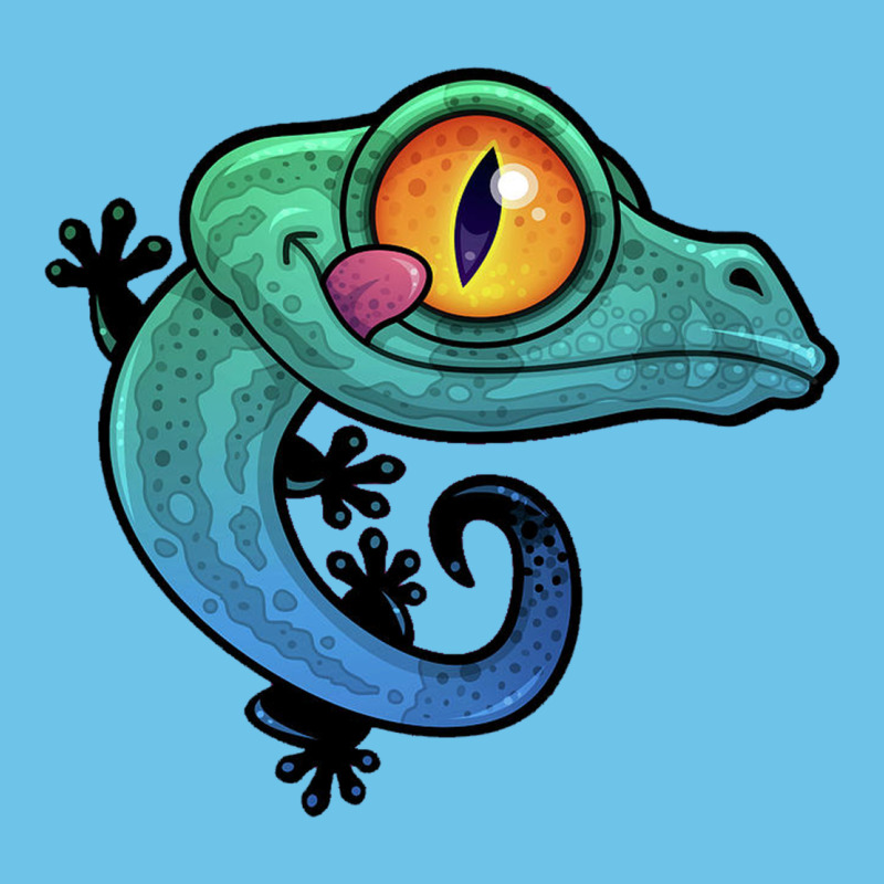 Cute Colorful Cartoon Gecko Premium Sweatshirt by linhVisuals | Teevron