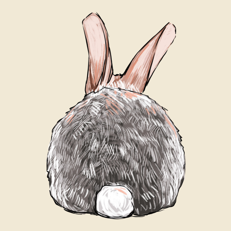 Easter Bunny Back View Ladies Tee by OliviaCreatesArt | Teevron
