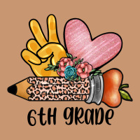 Peace Love 6th Grade Heavyweight Hoodie | Teevron