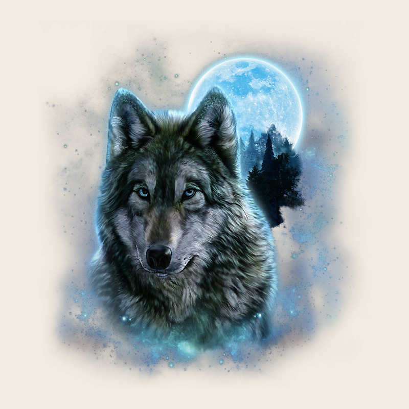 T Shirt, Grey Wolf Hunting Ground, Icy Moon, Forest, Galaxy Premium Sweatshirt by linhVisuals | Teevron